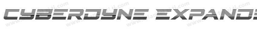 Cyberdyne Expanded Italic Expanded字体转换